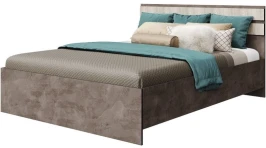 Кровать «Лондон 1600» КМК 0467.19, Оникс/Бетон пайн светлый