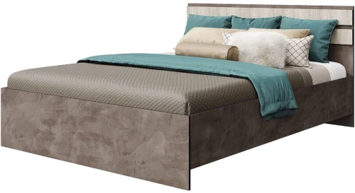 Кровать «Лондон 1600» КМК 0467.19, Оникс/Бетон пайн светлый