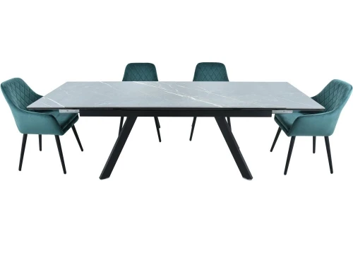 Стол «Monaco» Noir Desir Bocciardato, каркас черный