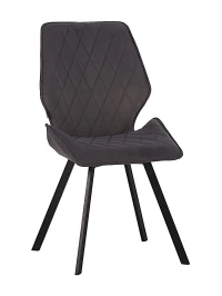 DC233 Стул мягкий поворотный 360, ГОРЬКИЙ ШОКОЛАД#M420-11 велюр, каркас металл, черный КВАДРАТ