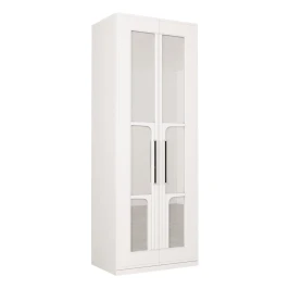 Шкаф для одежды Валенсия 13.329, Белый шагрень