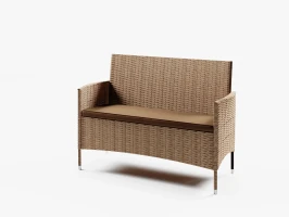 Двухместный диван из искусственного ротанга Анкор  -  Wood