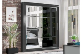 Шкаф-купе Элегант №7 2,0 м, Графит