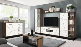 Модульная гостиная Гамма 1 Таксония/Белый