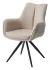 Стул МАРК 360 град., цвет B-03/LOTOS-03 бежевый, велюр / черный каркас М-City