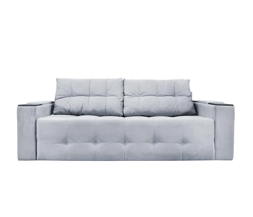 Диван Еврокнижка  Дубай 160 серый велюр