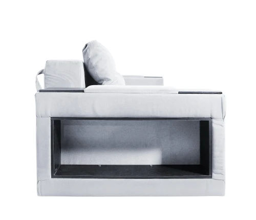 Диван Еврокнижка  Дубай 160 серый велюр