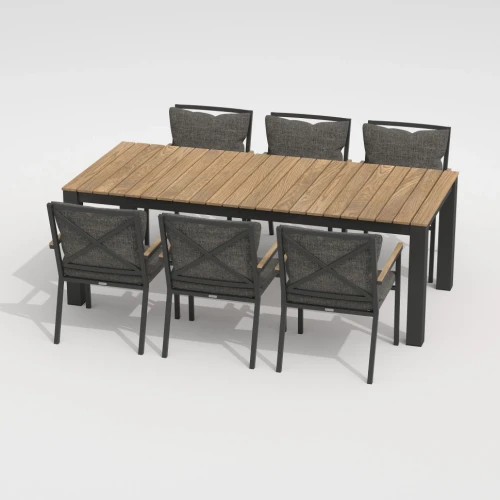 Стол обеденный TELLA  XL из тика 300x100