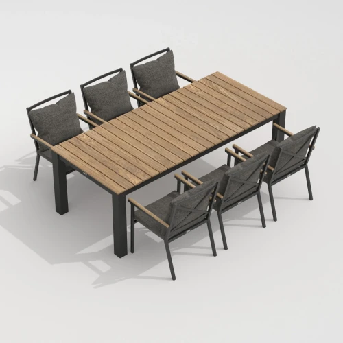 Стол обеденный TELLA  XL из тика 300x100