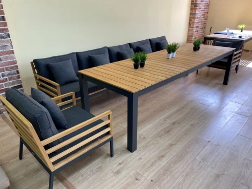 Стол обеденный TELLA  XL из тика 300x100