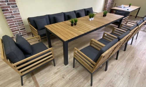 Стол обеденный TELLA  XL из тика 300x100