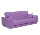 Диван прямой, книжка "Стамбул" флок фиолетовый, 120 ППУ+НПБ