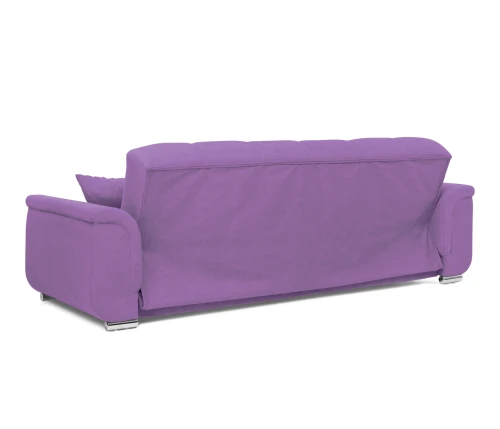 Диван прямой, книжка "Стамбул" флок фиолетовый, 120 ППУ+НПБ