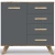 Комод Вега Скандинавия 90, серый