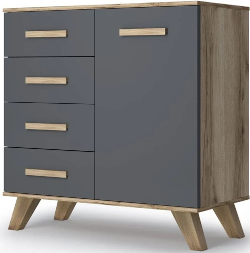 Комод Вега Скандинавия 90, серый