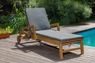 Шезлонг PAOLO на колесиках из акации(teaklook)