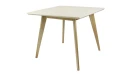 Стол обеденный Олсон Мини 90, слоновая кость/натуральный Стол обеденный Олсон Мини 90, слоновая кость/натуральный