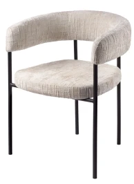 Стул СТАН, цвет H-14 Серый, велюр / черный каркас