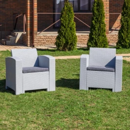 Комплект кресел LANA LUX светло-серые