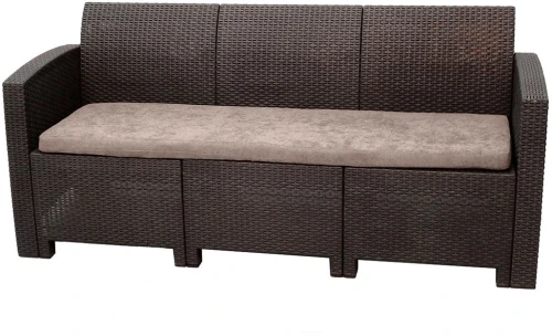 Диван трехместный b:rattan Arizona, венге (3-х местная подушка)