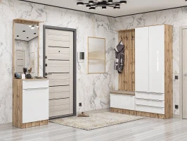 Готовая прихожая Стиль-04 Angel/Дуб Вотан