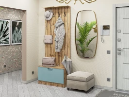 Готовая прихожая Стиль-01 Grey-green In 2S/Дуб Вотан