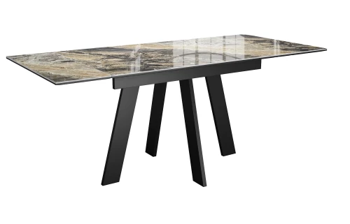 Стол DikLine SKM120 Керамика Amadeus/подстолье черное/опоры черные