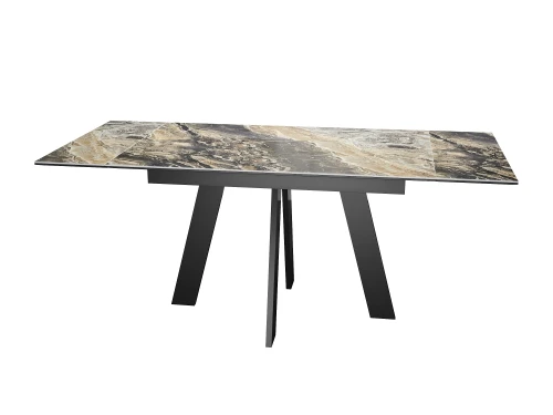 Стол DikLine SKM120 Керамика Amadeus/подстолье черное/опоры черные