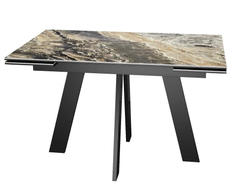 Стол DikLine SKM120 Керамика Amadeus/подстолье черное/опоры черные