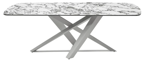 Стол VICENZA 220 BULGARI WHITE, керамика / белый, ®DISAUR