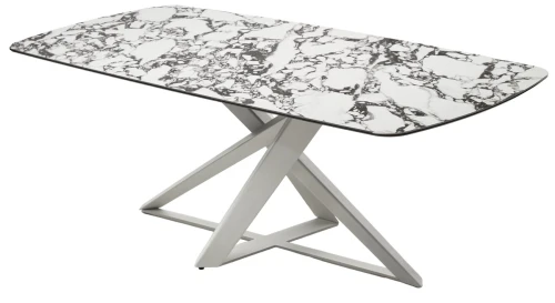 Стол VICENZA 220 BULGARI WHITE, керамика / белый, ®DISAUR