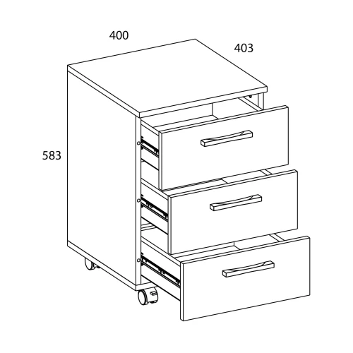 Тумба 3S, OSKAR , цвет дуб Санремо