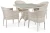 Комплект плетеной мебели T190B/Y350A-W85-90x90 Latte 4Pcs