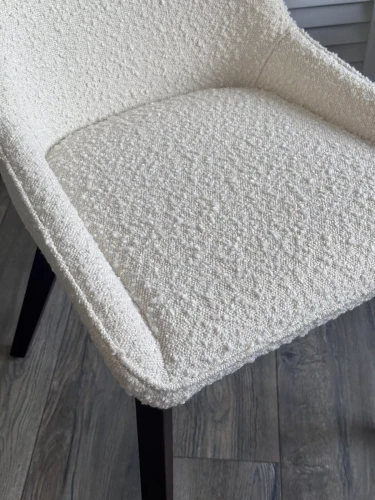 Стул CRISTIAN White A2635-1A, букле / орех, ®DISAUR