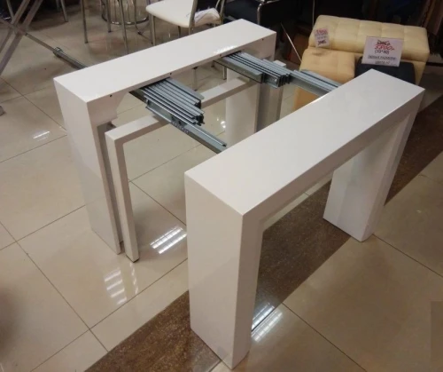 Стол-консоль (трансформер) В2307 белый лак