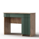 Стол «Герта» КМК 0979.21, дуб канзас/зеленый матовый