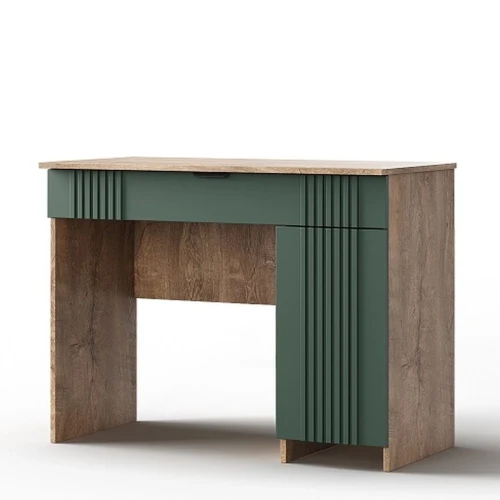 Стол «Герта» КМК 0979.21, дуб канзас/зеленый матовый