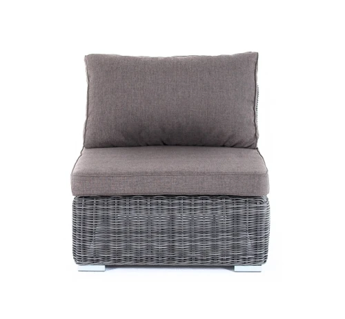 "Лунго" модуль диванный прямой с подушками, цвет графит