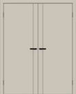 Двойная межкомнатная дверь BRAVO Браво-0.10 П Cream Silk
