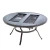 Стол круглый с электрическим барбекю из литого алюминия БАРБЕКЮ-2 «BBQ-2» D136 см