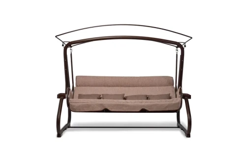 Садовые качели Redford «Бригантина Люкс Шоколад» с москитной сеткой