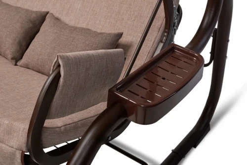 Садовые качели Redford «Бригантина Люкс Шоколад» с москитной сеткой