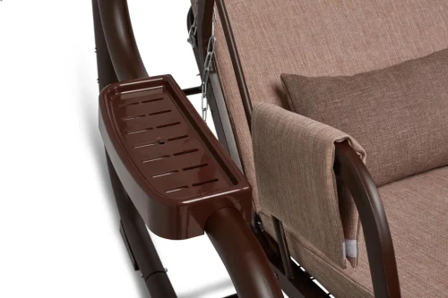 Садовые качели Redford «Бригантина Люкс Шоколад» с москитной сеткой