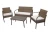 Набор мебели Лион  арт.SFS011/1 коричневый, бежевый 1 уп. (стол+2кресла+диван ротанг кор., подушки беж.) "Garden story"