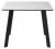 Стол ТИК ТАК 90  Белый мрамор MATTE, керамика / Черный каркас М-City