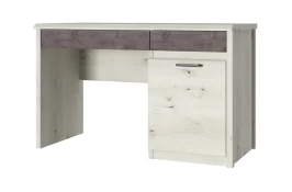 Стол письменный 1D2S, BJORK, цвет ольха полярная/оникс