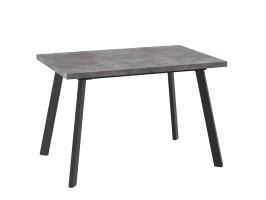 Стол Борг-140 Дымчатая керамика/черный