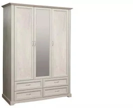 Шкаф для одежды Сохо 32.02 бетон белый/бетон патина
