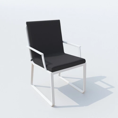 Обеденная группа TELLA  ALBA  каркас белый / стол тик 180 / ткань антрацит