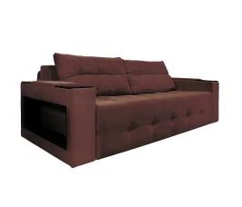 Диван Еврокнижка  Дубай 160 коричневый велюр